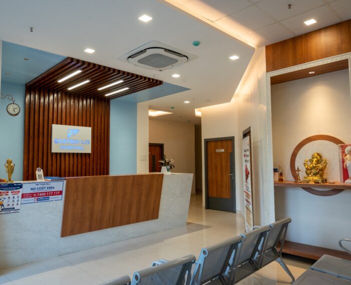 Reception Area at Gastrohub Hospital